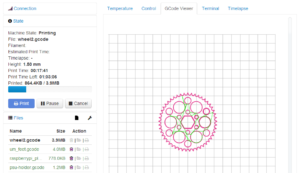 OctoPrint Software Gcode View
